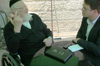 שלמה קוק עם הגר"מ אליהו זצ"ל