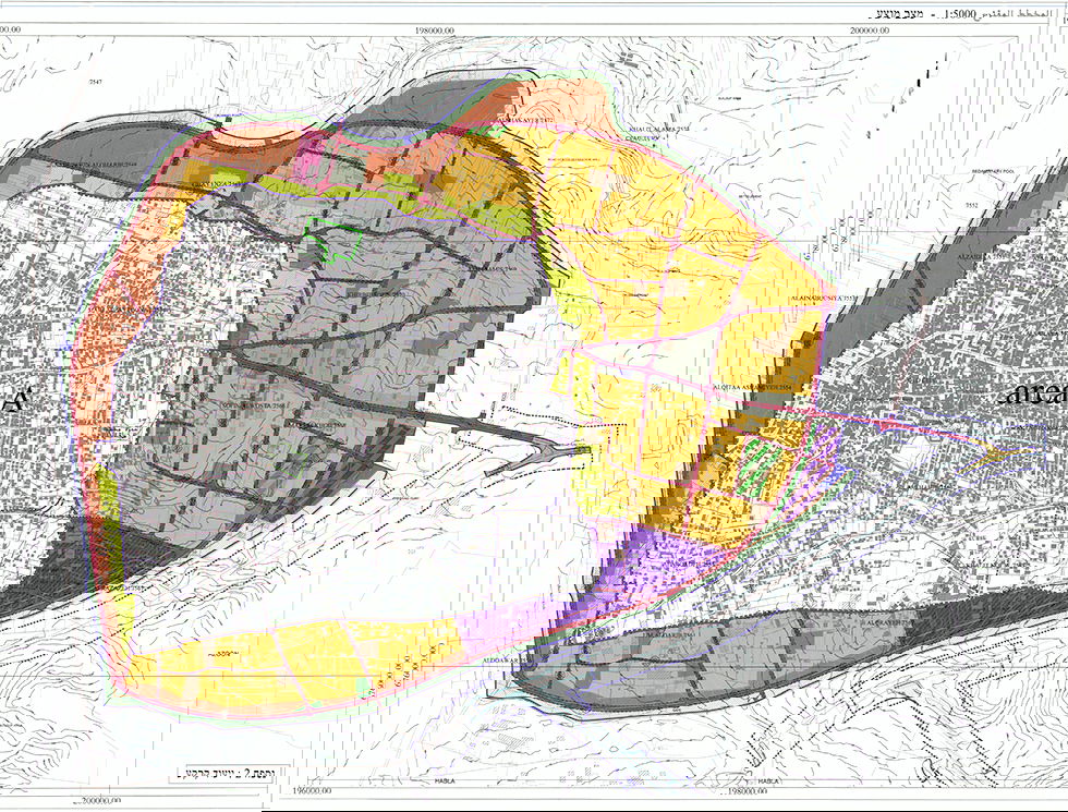 תרשים של "תוכנית קלקיליה"