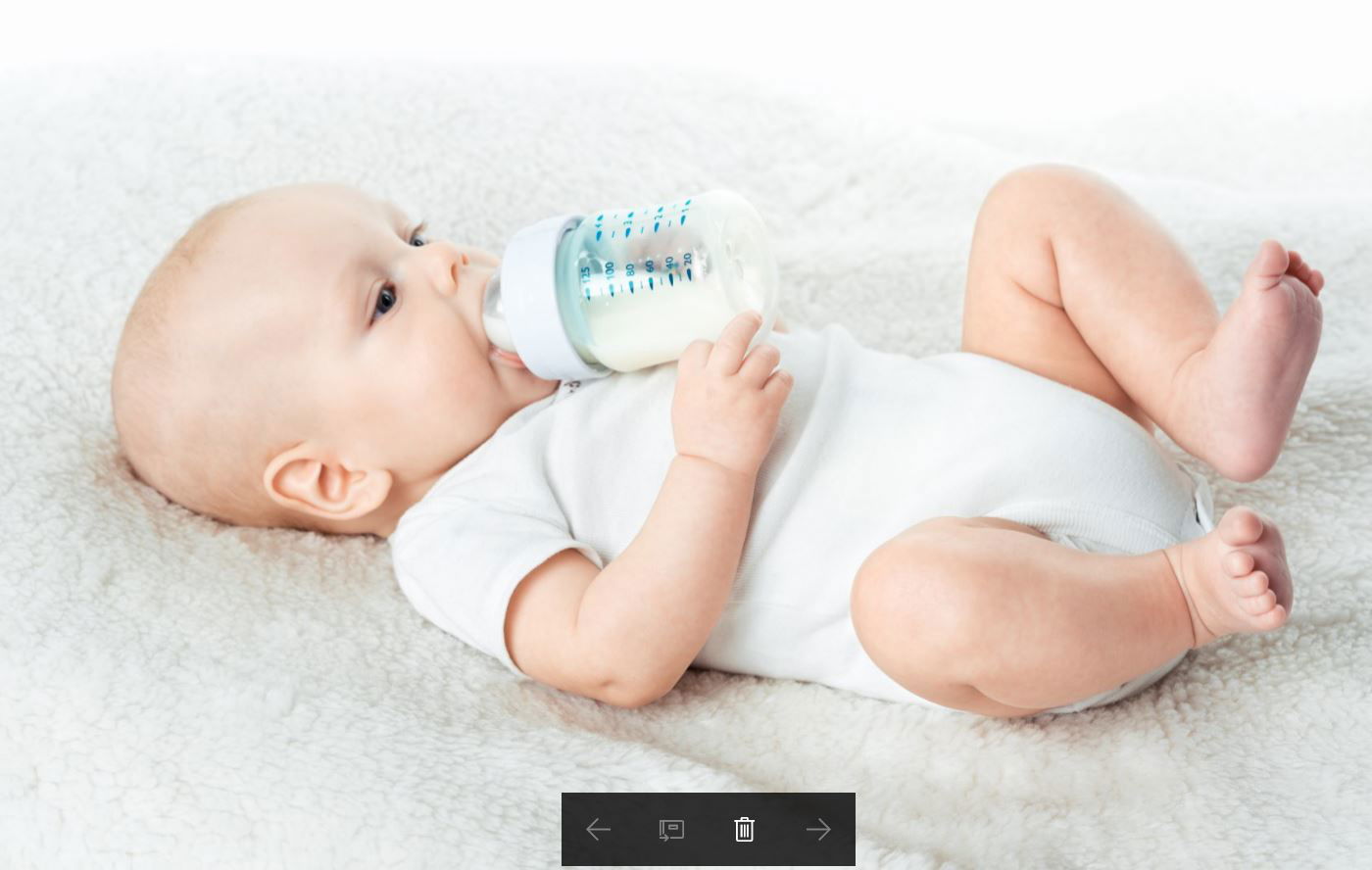 תינוק אוכל מטרנה. אילוסטרציה