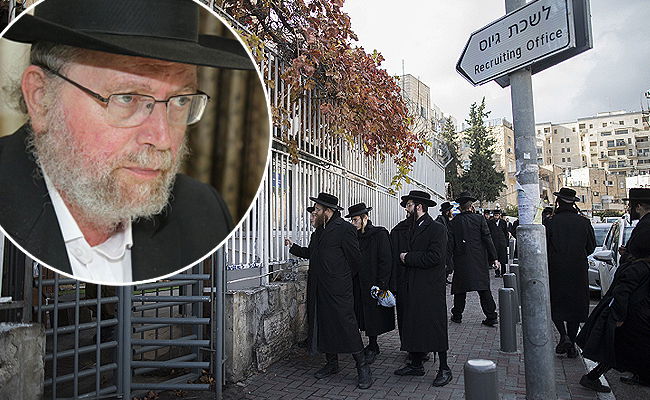 הרב בן דב על רקע הפגנה בלשכת הגיוס