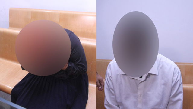 בני הזוג לאחר מעצרם