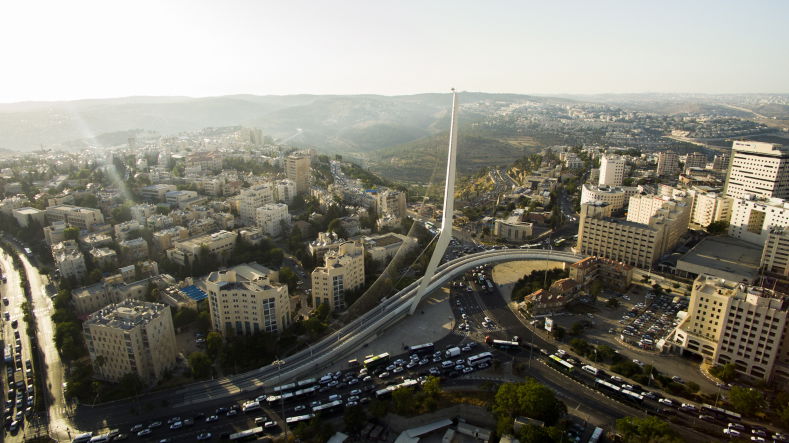 ירושלים, תל אביב ו...מודיעין עילית מהאוויר