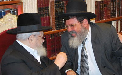 הרב מימון עם מרן הגר"ע יוסף זצ"ל