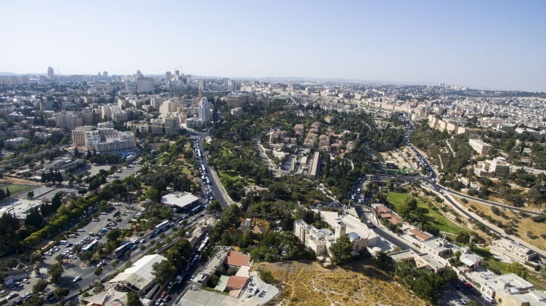 ירושלים, תל אביב ו...מודיעין עילית מהאוויר