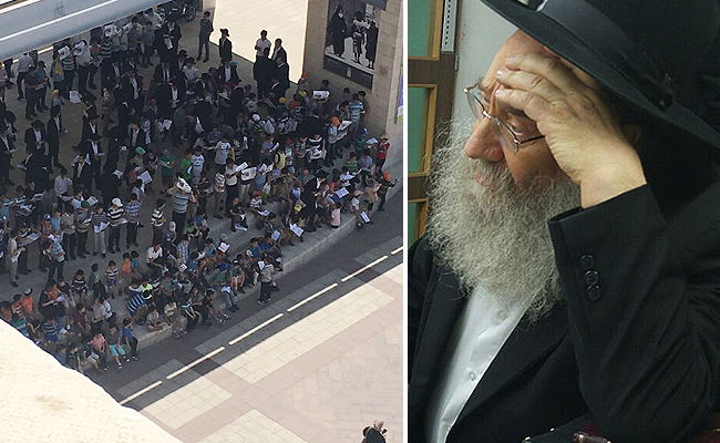 הגר"ב סולובייצ'יק והפגנת ילדי החיידר, הבוקר