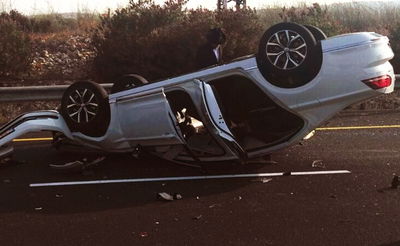 רכבו של האדמו"ר התהפך והוא יצא בלי פגע