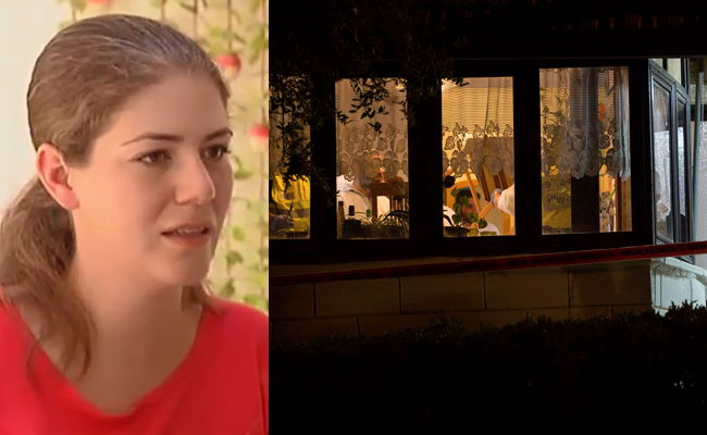 סלומון לצד הבית בו אירע הרצח