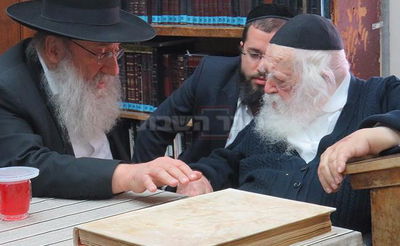 הגר"ב סולובייצ'יק אצל מרן הגר"ח קנייבסקי