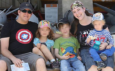 מיכל סולומון, הילדים ובעלה הי"ד