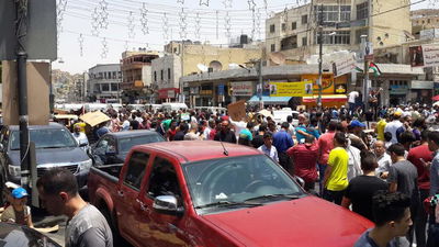 הפגנת הזעם של בני המשפחה בירדן