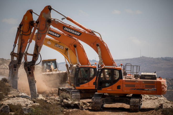 תחילת העבודות לפני כחודש