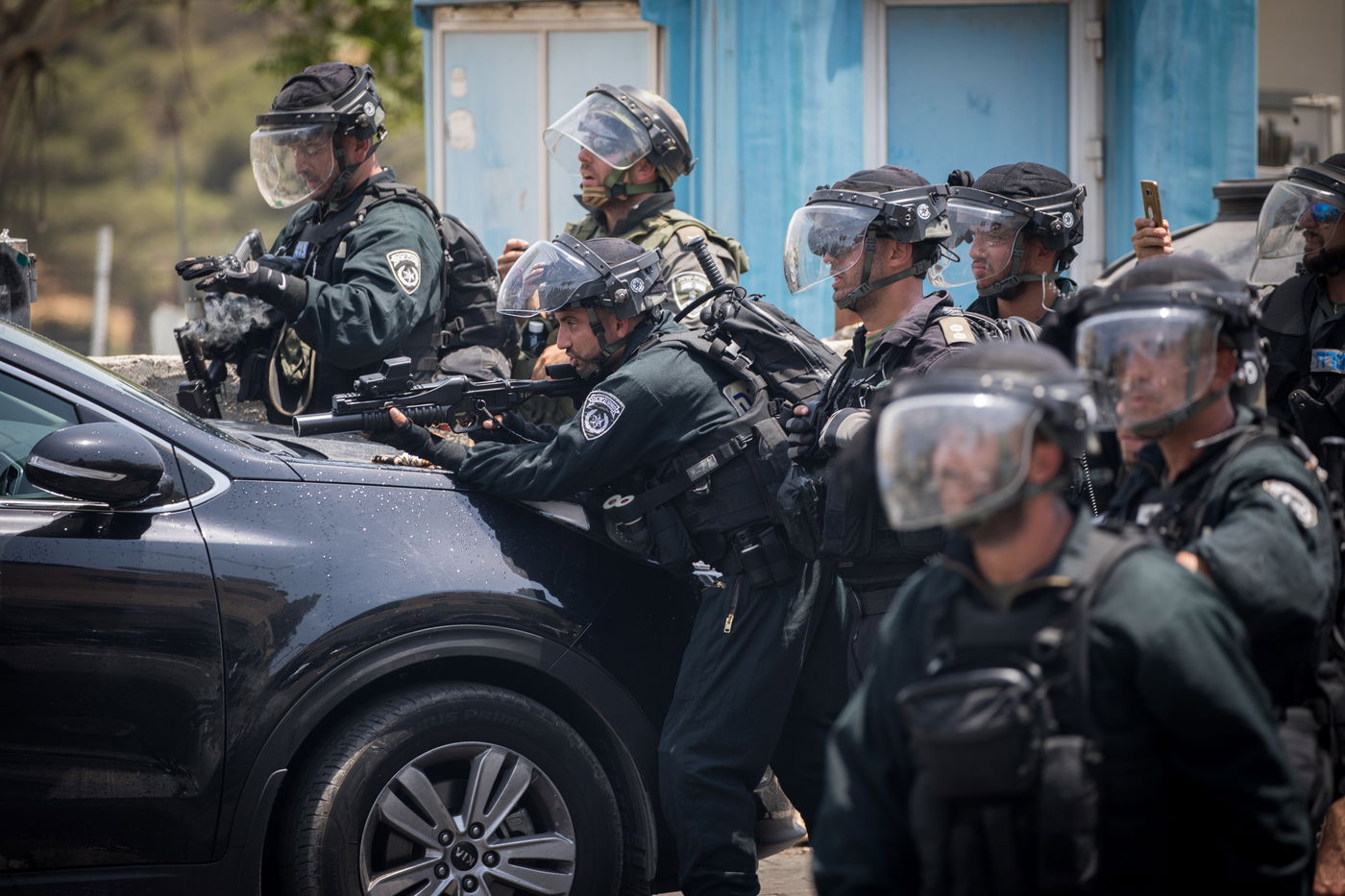 שוטרים השבוע בוואדי ג'וז בעיר העתיקה