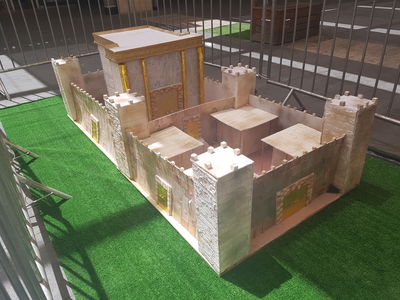 דגם בית המקדש שנבנה. קניון רמות.