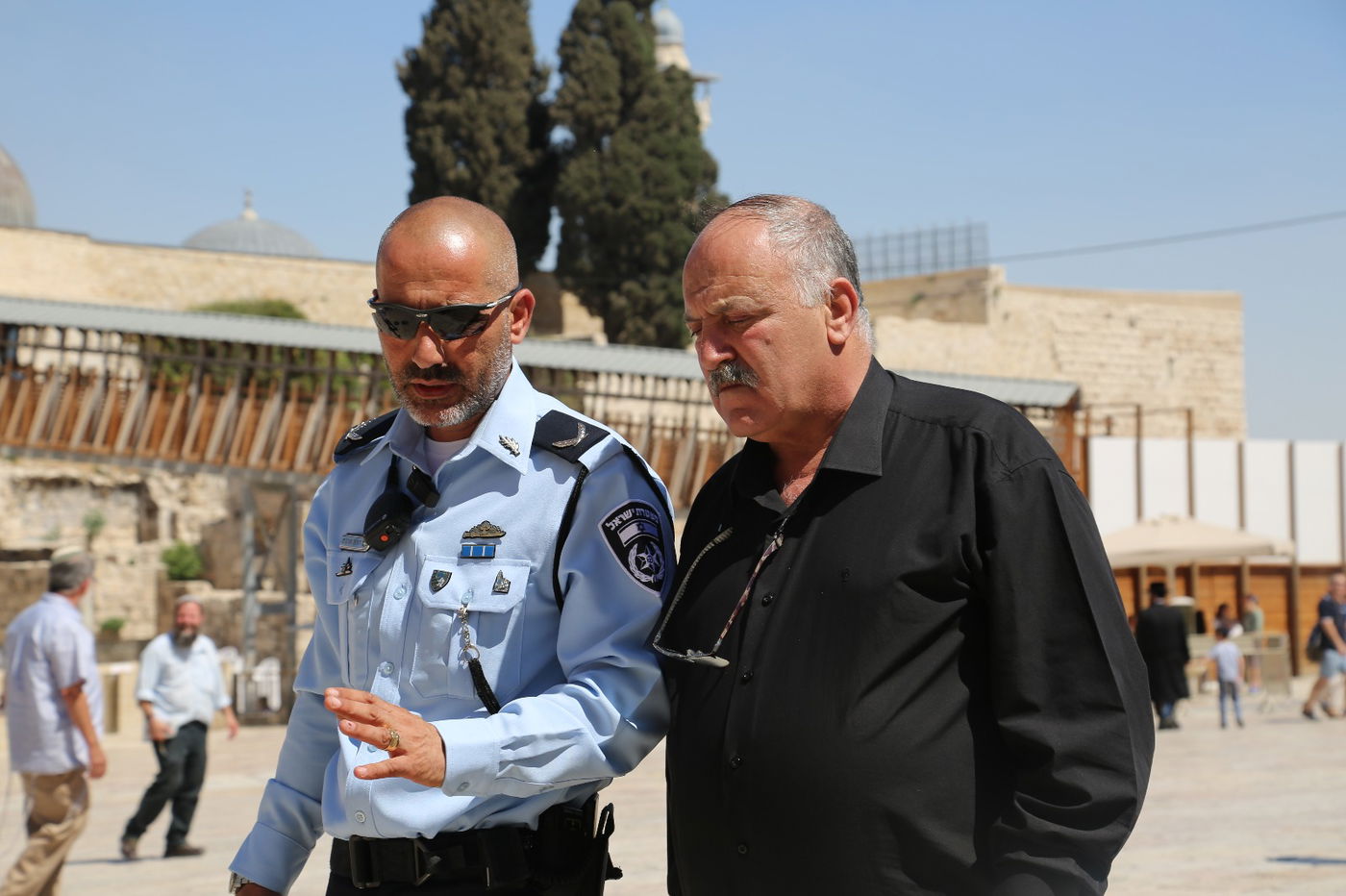 מפקדי המשטרה נפגשו עם האבות השכולים בכותל המערבי