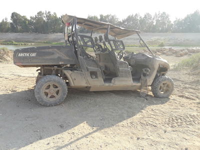 אחד הטרקטורונים עליהם נסעו החיילים