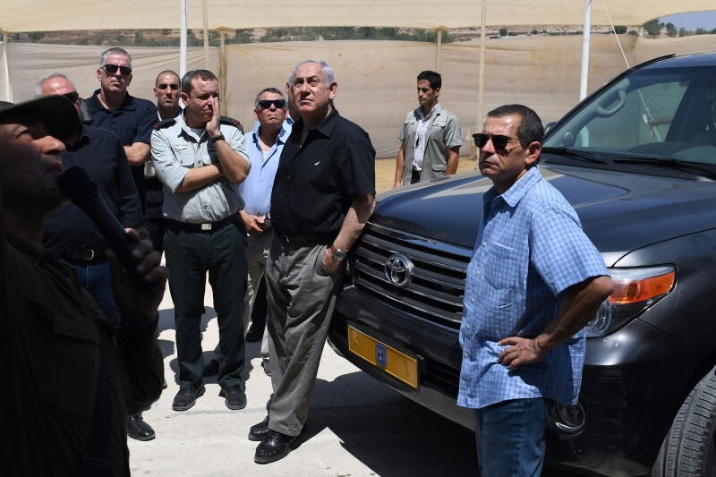 השרים ונתניהו בסיור