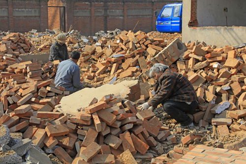 רעידת אדמה בסין, אילוסטרציה