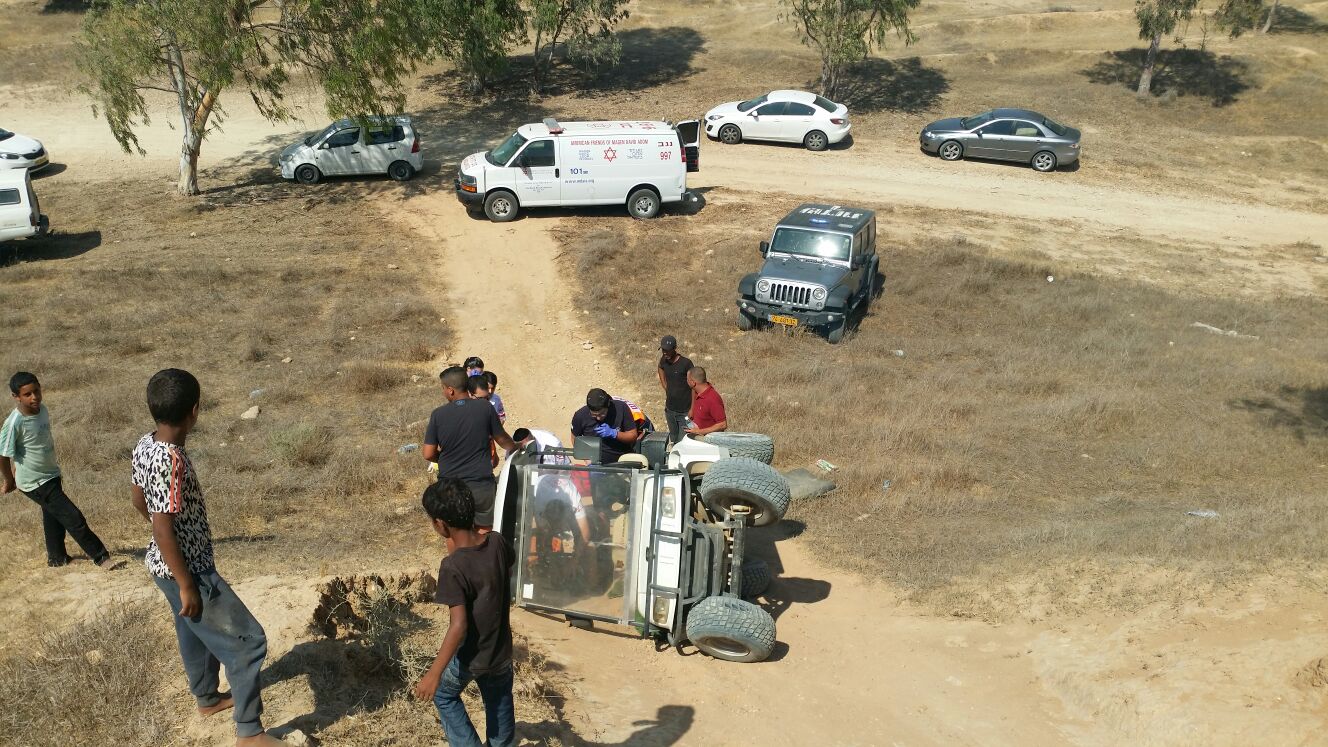רנג'ר התהפך, נער בן 17 נפצע בינוני. תיעוד