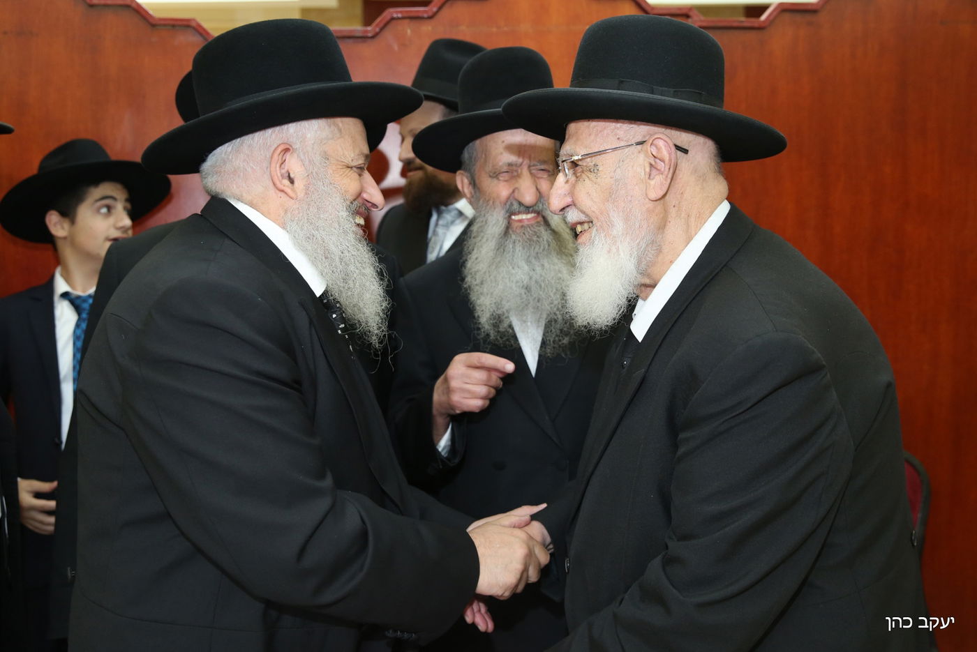 תיעוד: שמחת בר המצווה לנין מרן הגר"ע יוסף