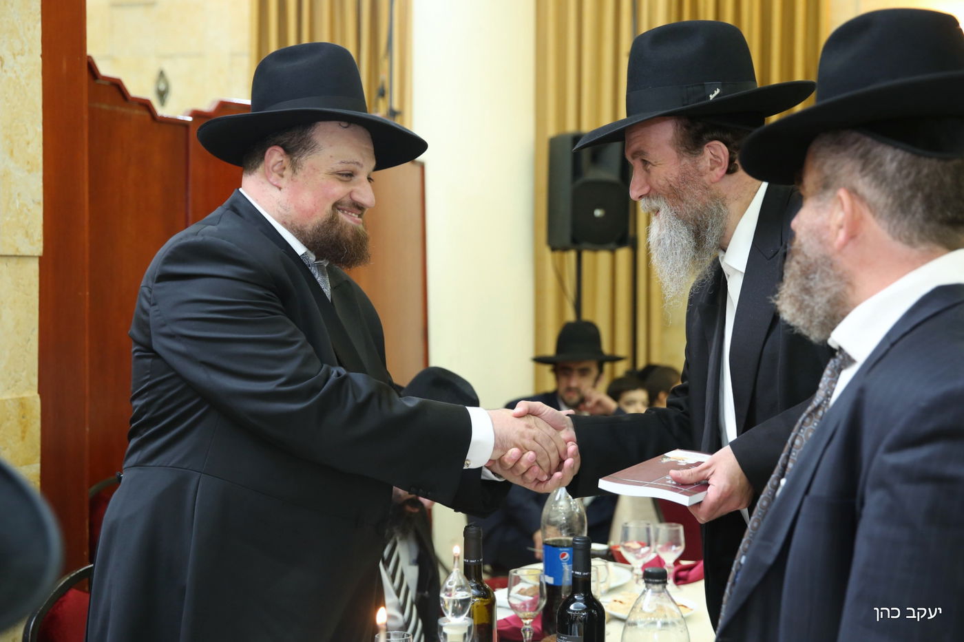 תיעוד: שמחת בר המצווה לנין מרן הגר"ע יוסף