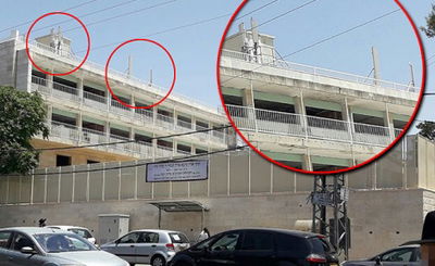 המבנה המיועד עם האנטנות