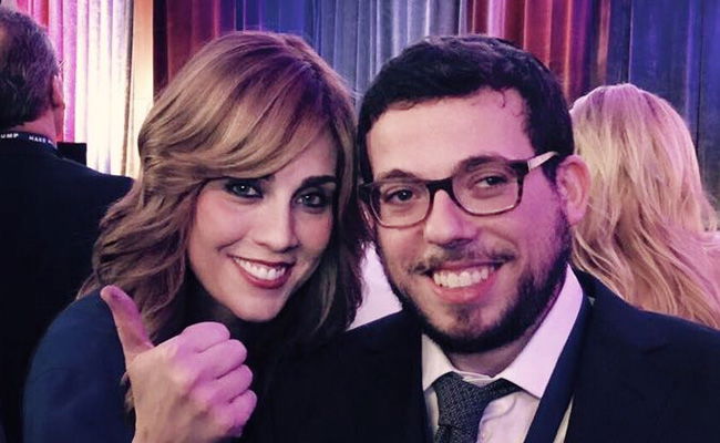 משה לקס ורעייתו, בתמונה שהופצה בליל הבחירות לנשיאות ארה"ב