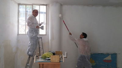 השוטרים שיפצו גן ילדים חרדי בלב ירושלים