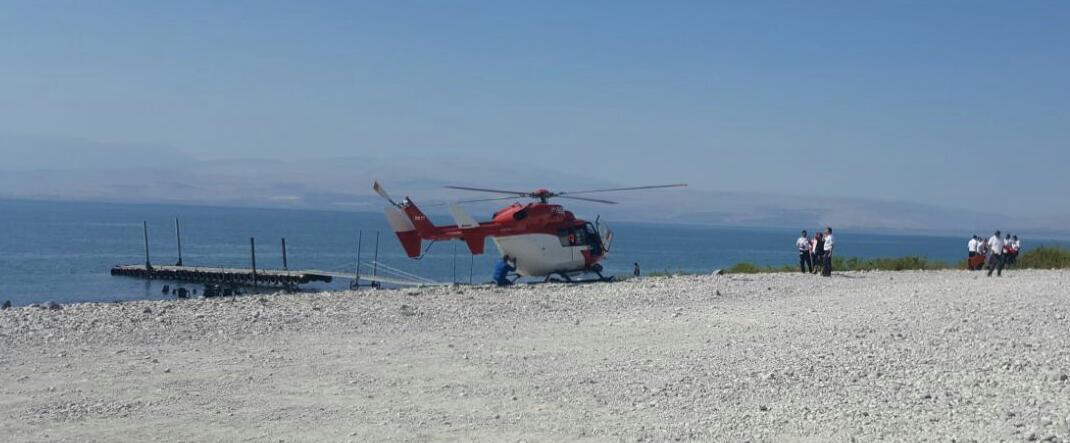 מאמצי החייאה על ילדה בת 7 שטבעה בכנרת