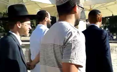 תיעוד: יהודה גליק עלה עם חרדים להר הבית