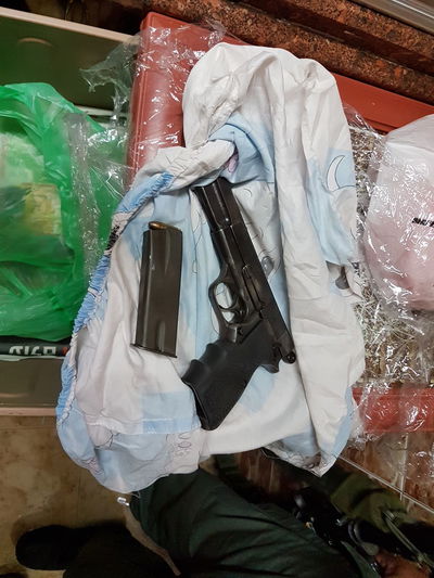 האקדח שנתפס אצל הערבי