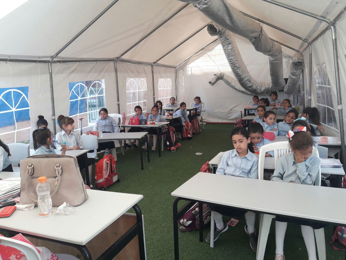 תלמידות "אור דוד" לומדות באוהלים • צפו