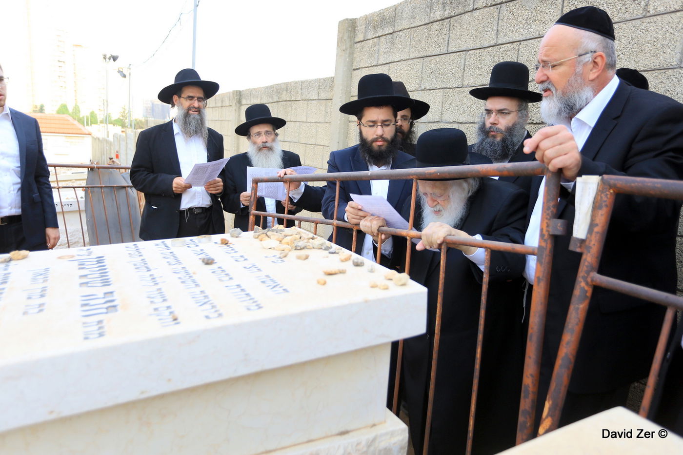 הגר"ח קנייבסקי עלה לקבר בתו מרת חנה שטיינמן ע"ה • גלריה