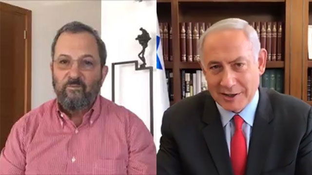 "תסונמי" מול "עז עיוורת": נתניהו חיקה את ברק - שעקץ בחזרה • צפו