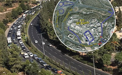 הפקקים בכביש רמות: בשל עבודות בכביש