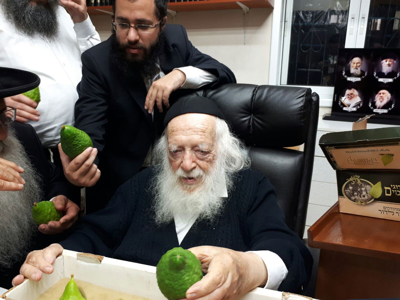חיבוב המצווה: מרן שר התורה בחן אתרוגים