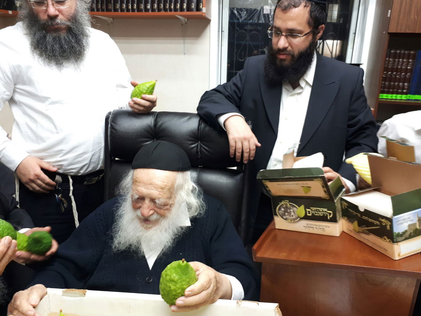 חיבוב המצווה: מרן שר התורה בחן אתרוגים