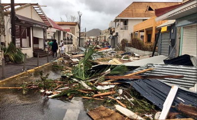 ההרס באי סנט מרטין