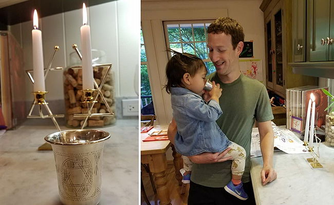מארק צצוקרברג, בתו וכוס הקידוש