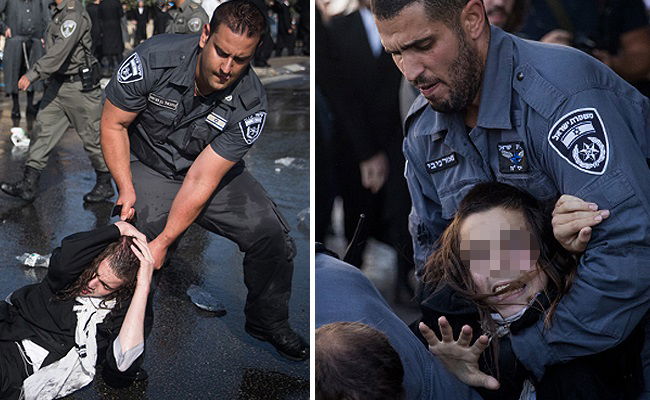 אלימות השוטרים בהפגנה - בתמונות • צפו