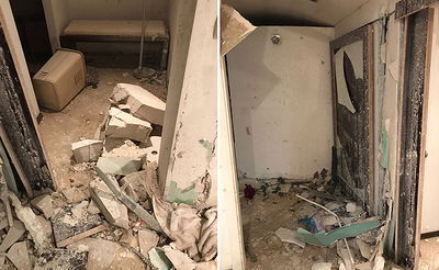 דוד מים התפוצץ וזרע הרס וחורבן בבית חב"ד בבולגריה • צפו