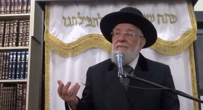 הגאון רבי ישראל מאיר לאו בשיחת הכנה ליום הכיפורים • צפו