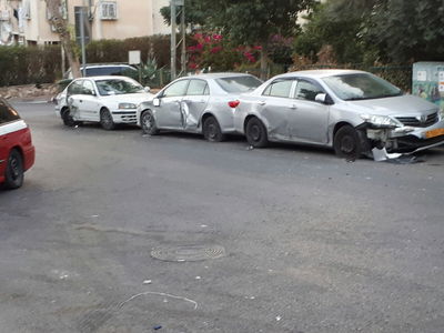 בני ברק: נהג בשכרות ופגע ברכבים חונים