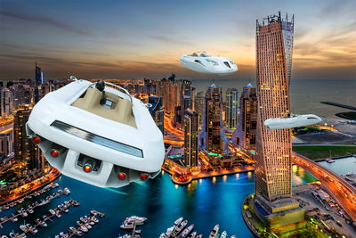 מכוניות מרחפות בשמי דובאי. בקרוב?