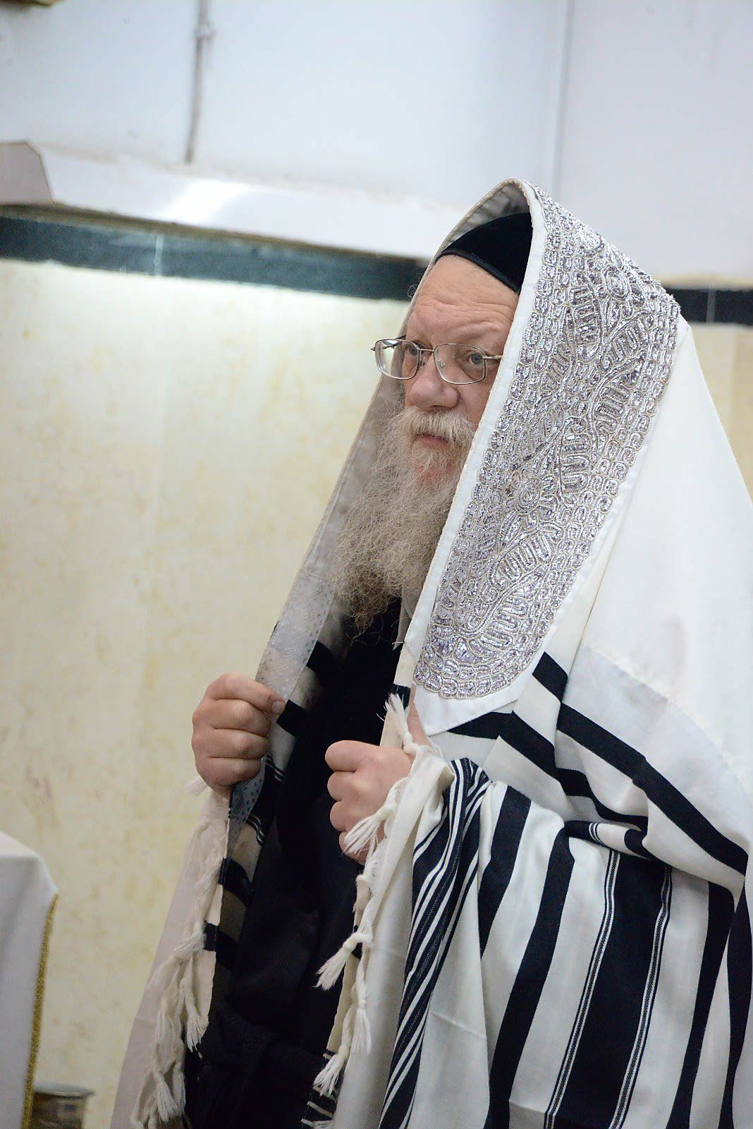 הרבי ממודז'יץ וגאב"ד חוג חתם סופר בנטילת לולב • צפו