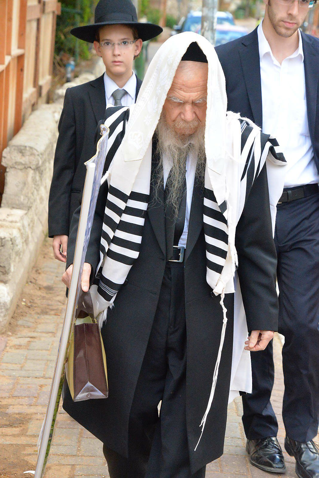 ראשי ישיבת פוניבז' בנטילת לולב • גלריה