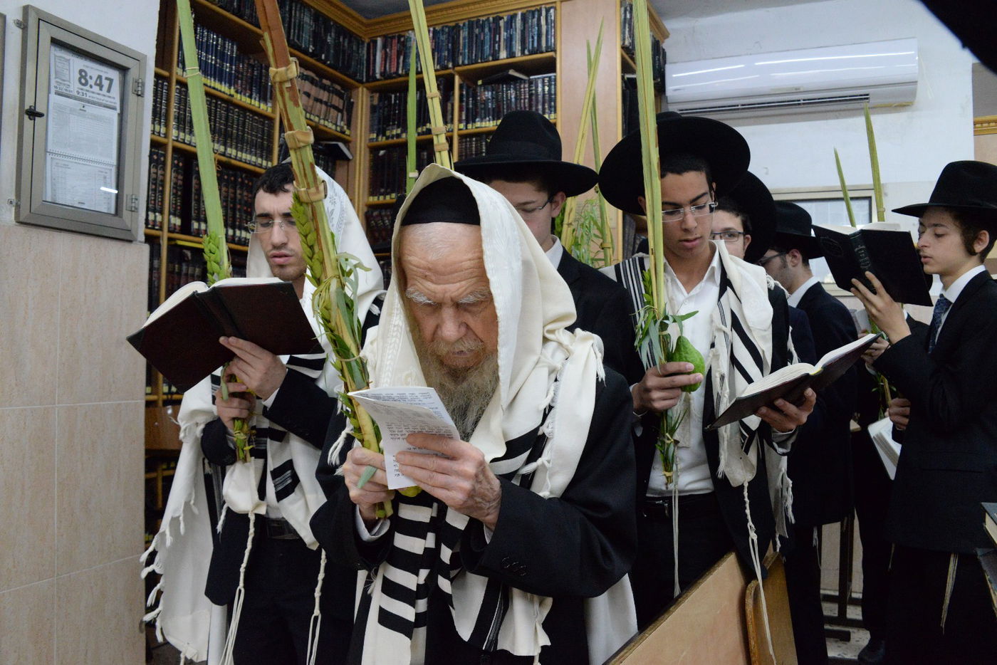 ראשי ישיבת פוניבז' בנטילת לולב • גלריה