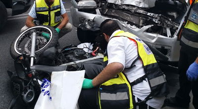 זירת התאונה הקשה