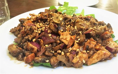 סלט סלמון חם