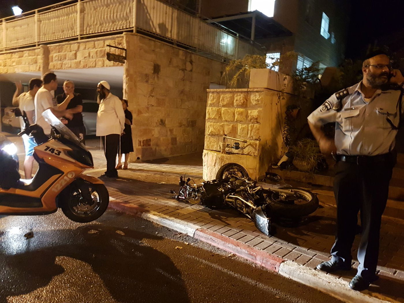 זירת התאונה