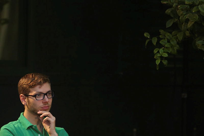 יאיר נתניהו בחוג התנ"ך של בית ראש הממשלה. ארכיון